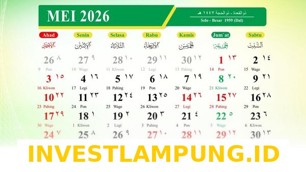 Rincian 4 Tanggal Merah serta Jadwal Long Weekend Sepanjang Bulan Mei Tahun 2026 Resmi