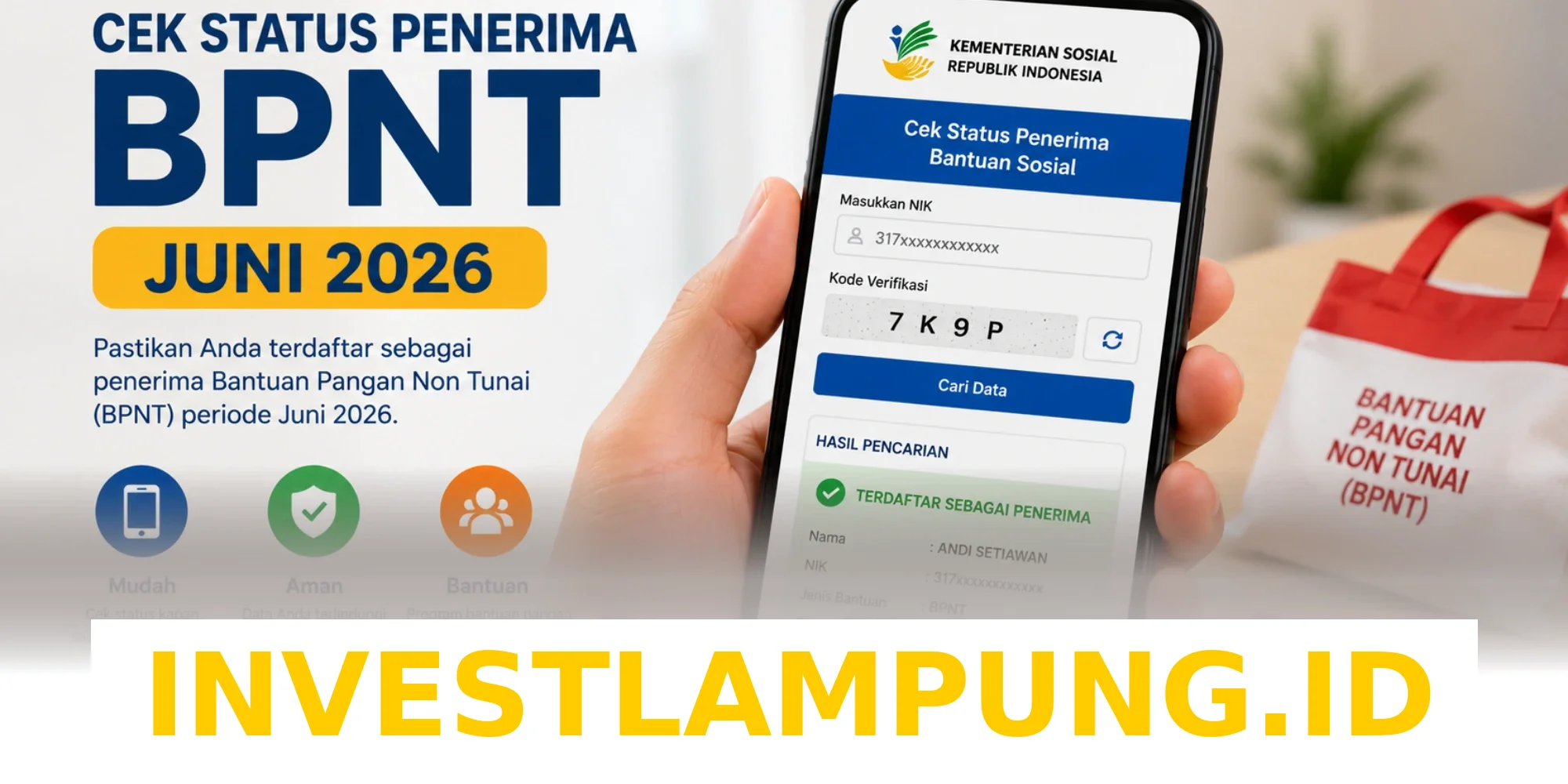 Panduan Lengkap Melihat Status Penyaluran Bansos BPNT 2026 Lewat HP Pakai Nomor KTP