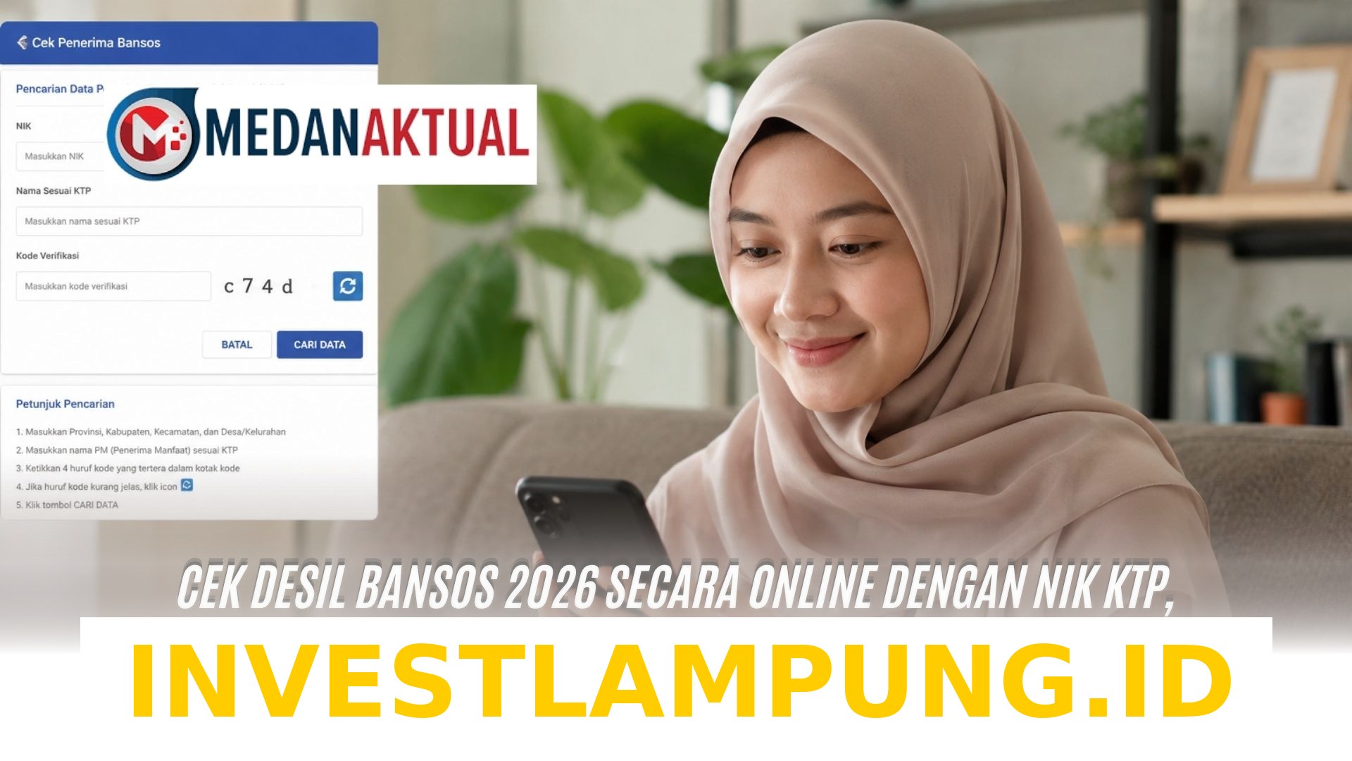 Panduan Mudah Memeriksa Status Penerima Bansos 2026 Pakai NIK KTP di Laman Resmi DTKS